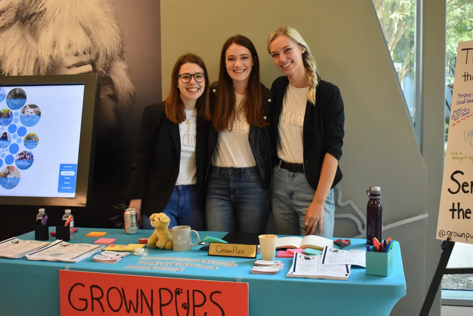 GrownPups team at the Petspace event