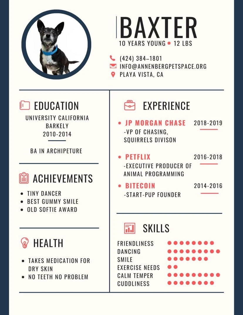 Baxter's resume