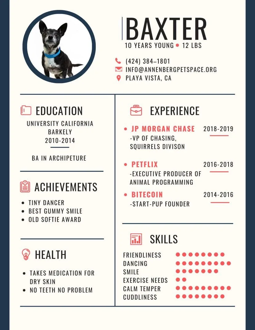 Baxter's resume
